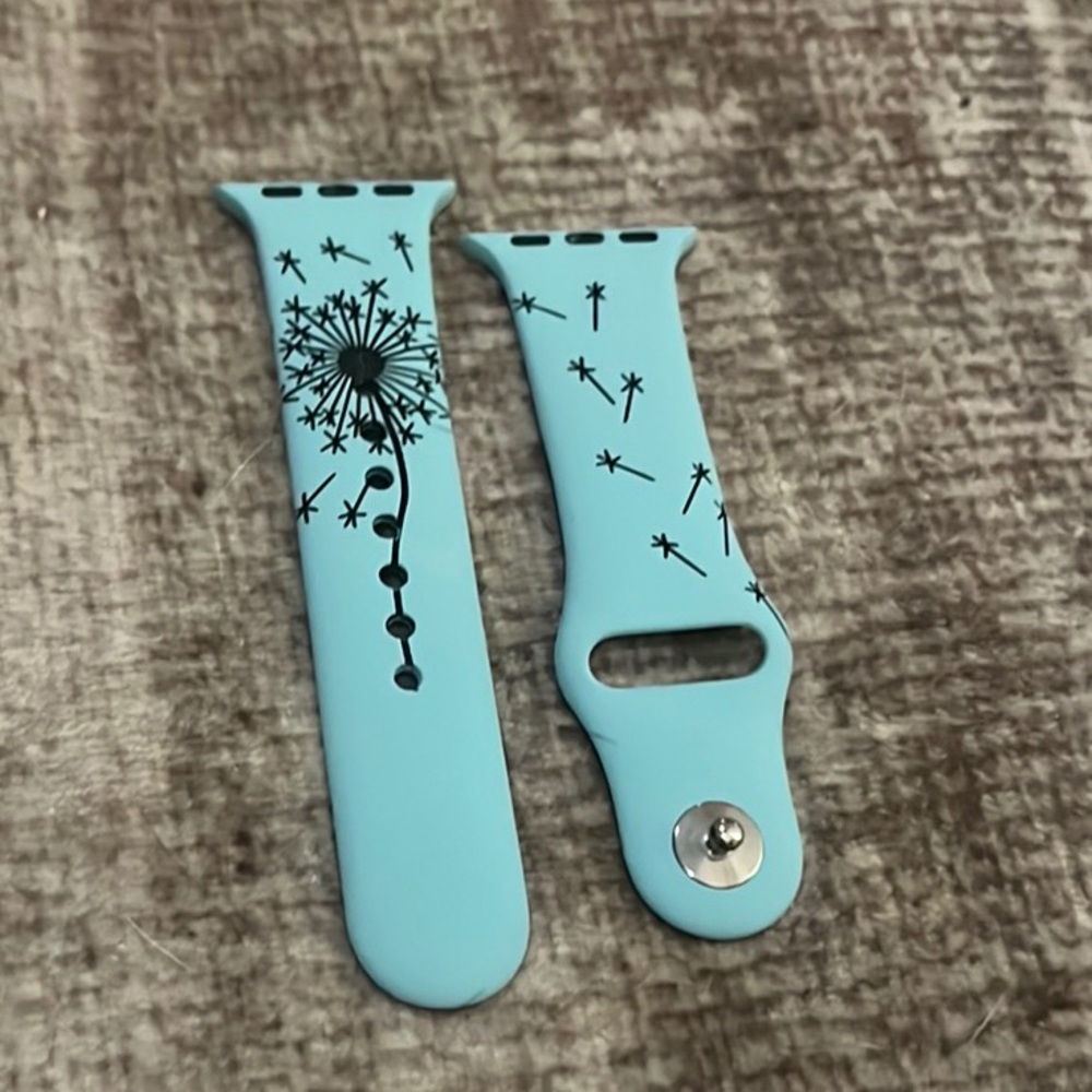 NEW Light Blue Dandelion Apple Watch Band